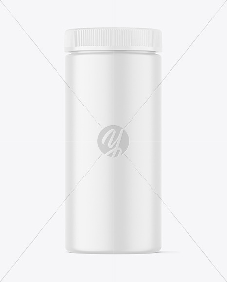 600ml Matte Pharmacy Jar Mockup