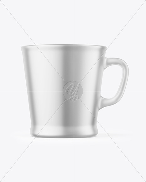 Matte Metallic Coffee Cup Mockup