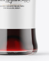 Clear Glass Red Wine Bottle Mockup