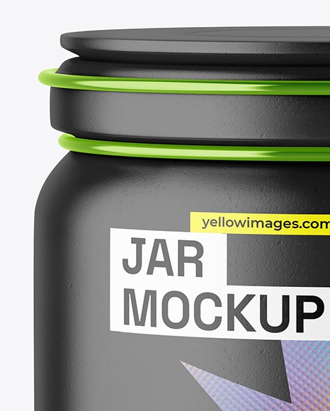 Ceramic Jar w/ Clamp Lid Mockup