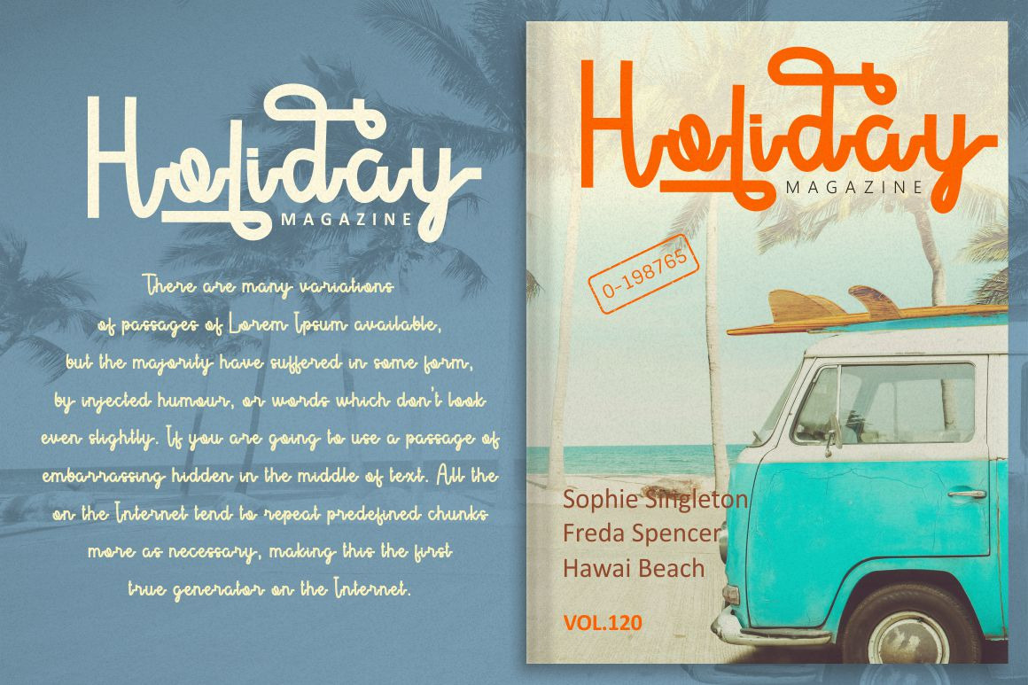 Summer Roadtrip - Retro Script Font Summer Roadtrip - Retro Script Font