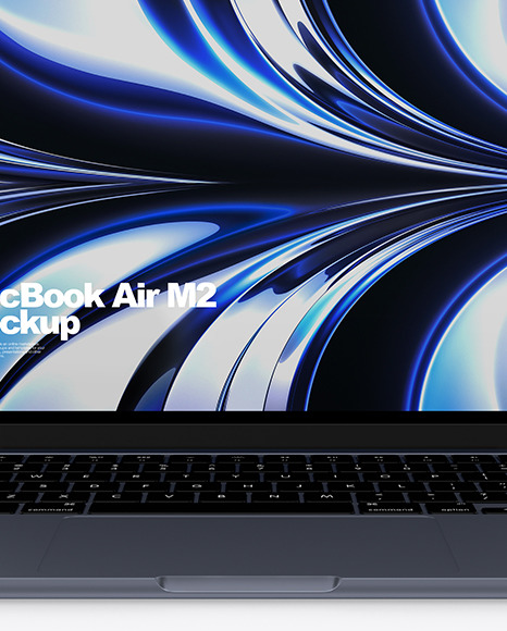 MacBook Air M2 Midnight Mockup