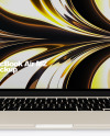 MacBook Air M2 Starlight Mockup