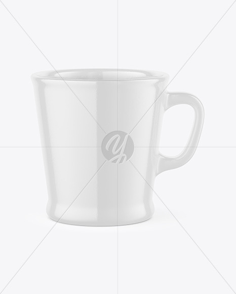 Glossy Ceramic Coffee Cup Mockup