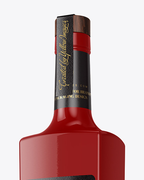 Glossy Bottle Mockup