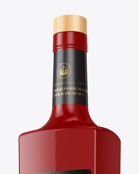 Glossy Bottle Mockup