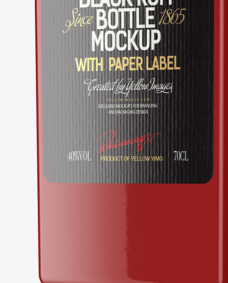 Glossy Bottle Mockup