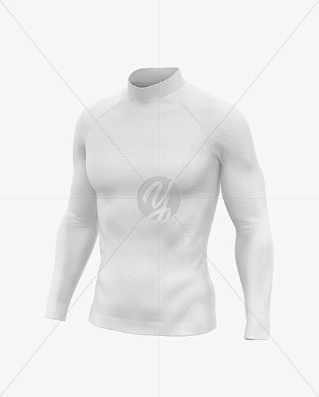 Men's Jersey Mockup - Front Half Side View