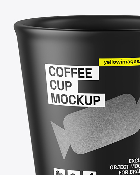 Matte Coffee Cup Mockup