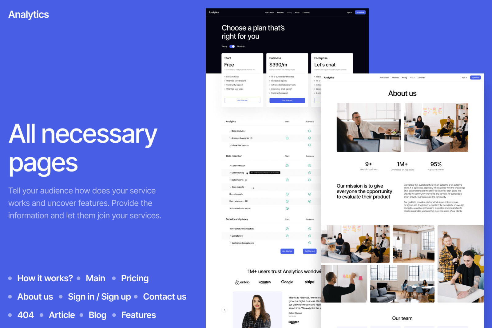 Analytics HTML Template Analytics HTML Template