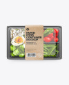 Plastic Container with Food Mockup
