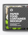 Plastic Container with Food Mockup