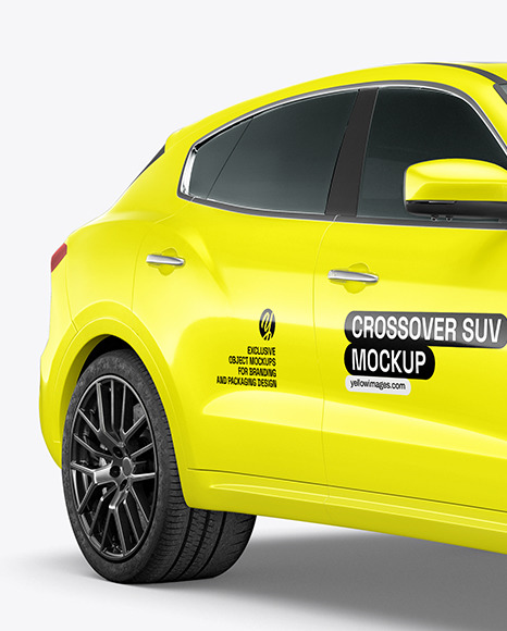 Crossover SUV Mockup - Half Side View