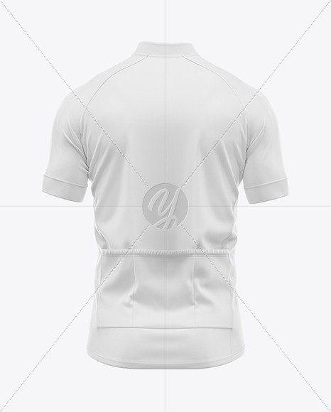 Men's Short Sleeve Cycling Jersey Mockup