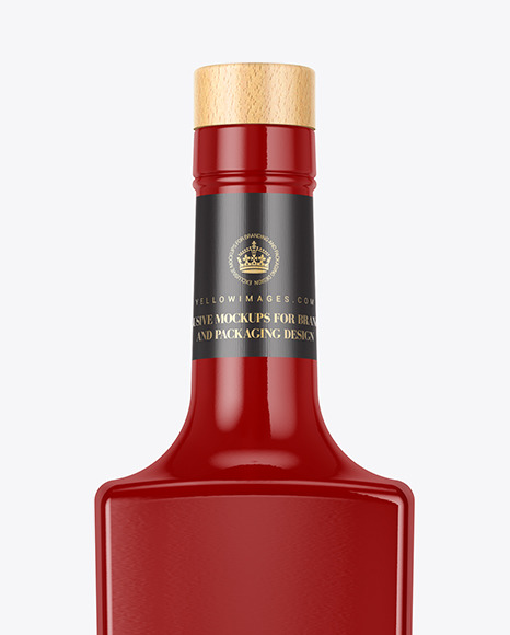 Glossy Bottle Mockup