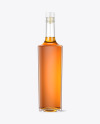 Clear Glass Whiskey Bottle Mockup