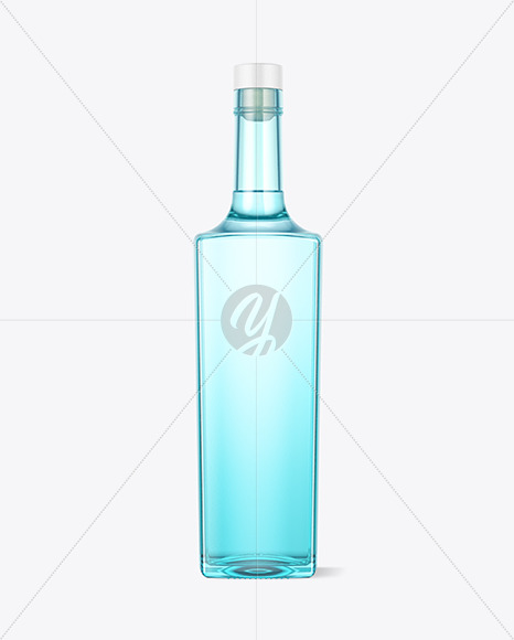 Vintage Dry Gin Bottle Mockup