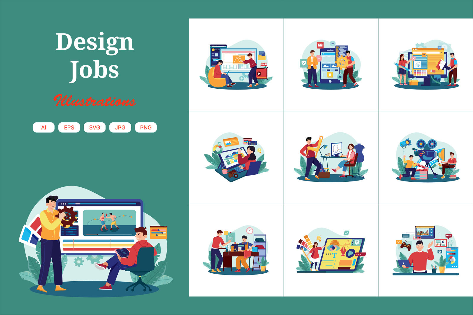 M626_Design Jobs Illustration Pack_Part 01 M626_Design Jobs Illustration Pack_Part 01