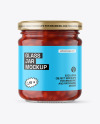 Clear Glass Jar with Beans Mockup