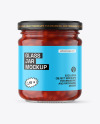 Clear Glass Jar with Beans Mockup