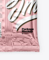 Glossy Metallic Snack Package Mockup