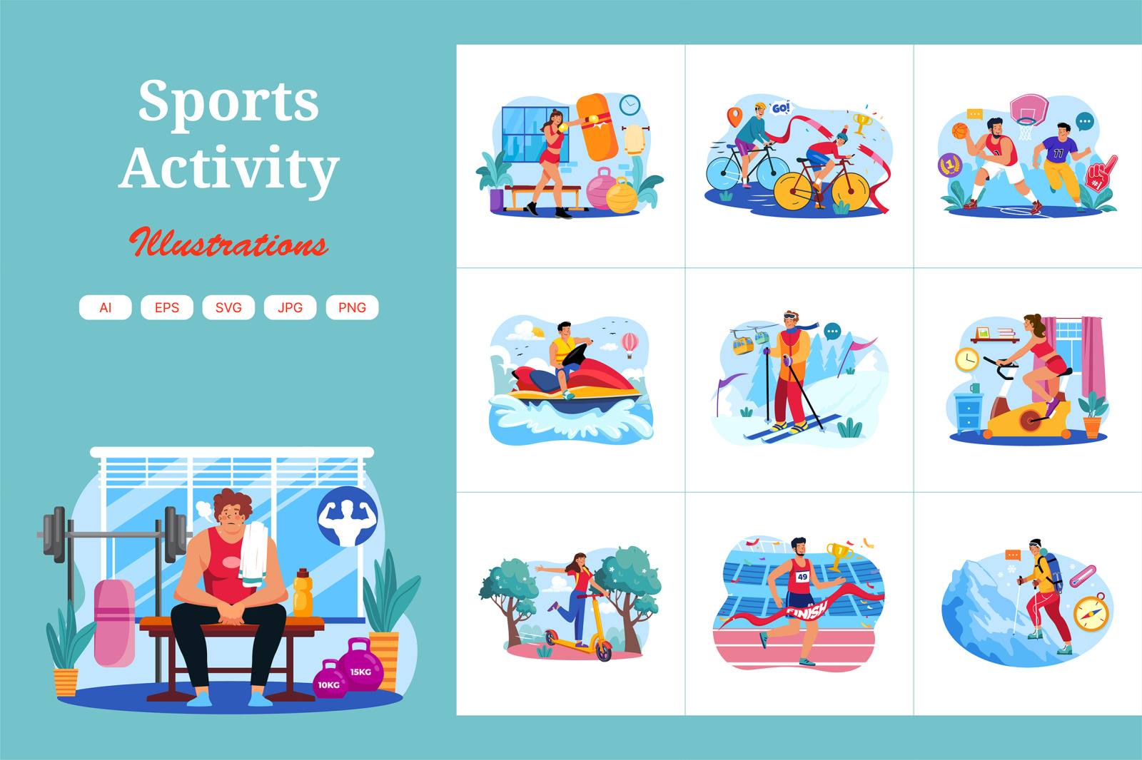 M629_Sports Activity Illustration_Part 01