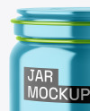 Metallic Jar w/ Clamp Lid Mockup