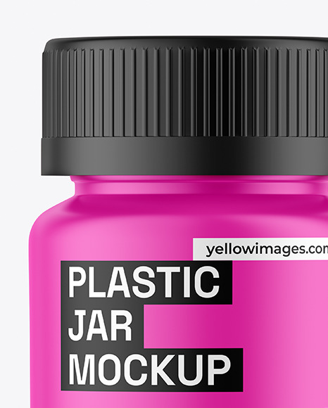 Matte Plastic Jar Mockup