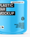 Glossy Plastic Jar Mockup