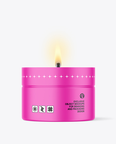 Matte Candle Mockup