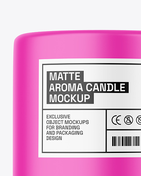 Matte Candle Mockup