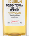 Clear Glass Tequila Bottle Mockup