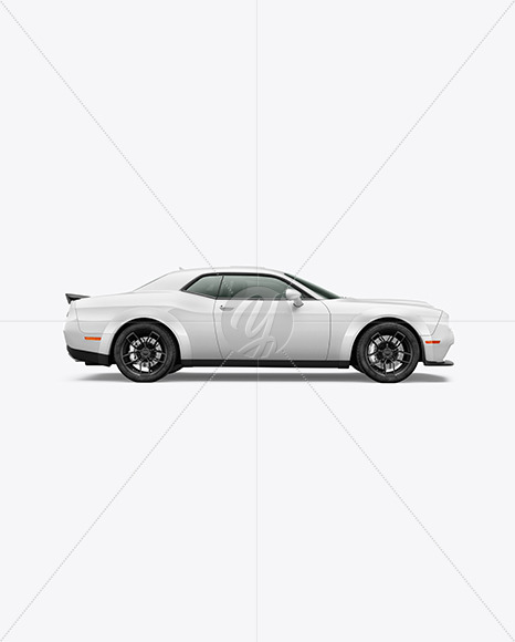 Muscle Car Mockup - Side View