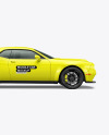 Muscle Car Mockup - Side View