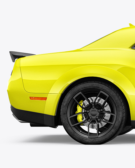 Muscle Car Mockup - Side View