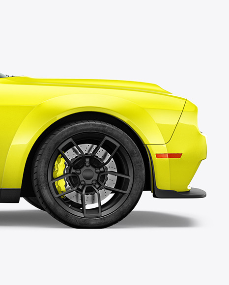 Muscle Car Mockup - Side View