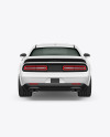 Muscle Car Mockup - Back View