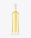 Clear Glass White Wine Bottle Mockup