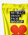 Metallic Snack Pack Mockup