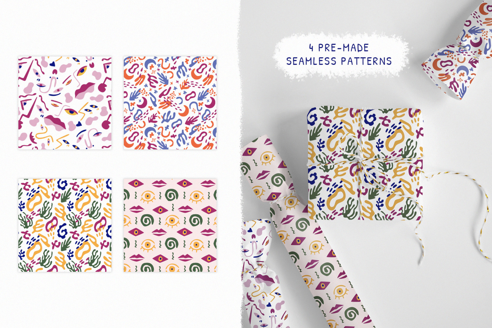 Surreal faces and Matisse shapes Surreal faces and Matisse shapes