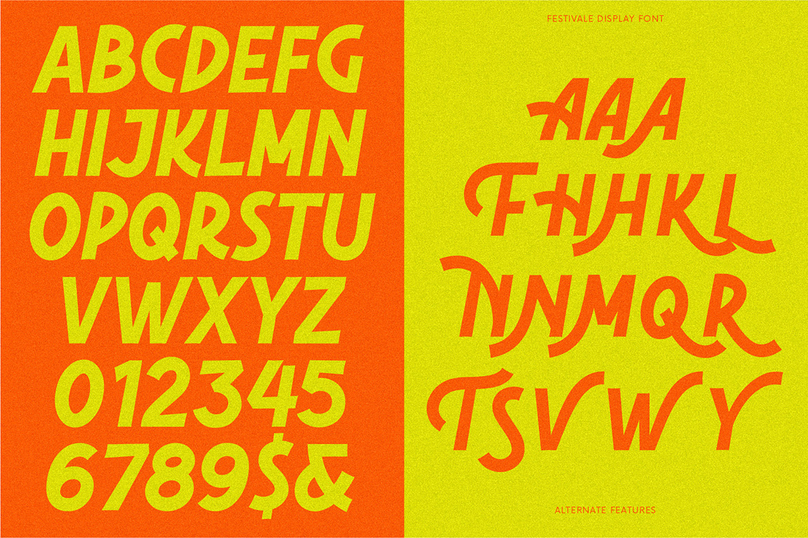 Festivale - Display Retro Sans Festivale - Display Retro Sans