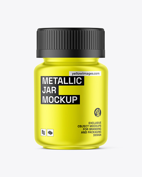 Metallic Jar Mockup - Pharmaceutical+Jar+Mockup+Free+|+Free+Mockup