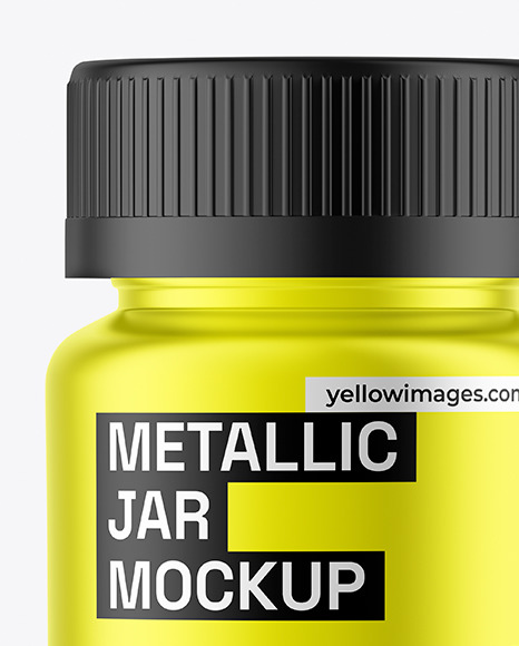 Metallic Jar Mockup