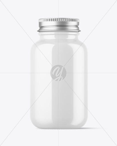 Glossy Pills Bottle Mockup