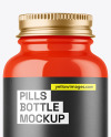 Glossy Pills Bottle Mockup