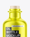 Metallized Oil Bottle Mockup