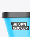 Glossy Tin Can Mockup