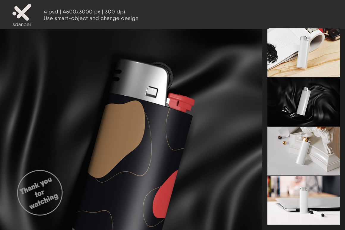 Plastic Gas Lighter Mockup Plastic Gas Lighter Mockup