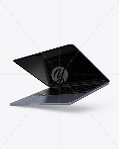 MacBook Air M2 Midnight Mockup