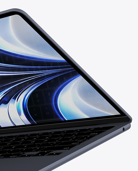 MacBook Air M2 Midnight Mockup